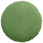 Cuscini per Seduta 2 pcs Verde chiaro Ø 40 x 13 cm Velluto