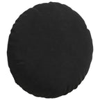 Cuscini per Seduta 2 pcs Nero Ø 40 x 13 cm Velluto