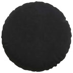 Cuscini per Seduta 2 pcs Nero Ø 40 x 13 cm Velluto