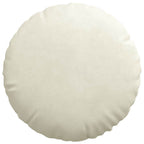 Cuscini per Seduta 2 pcs Crema Ø 40 x 13 cm Velluto