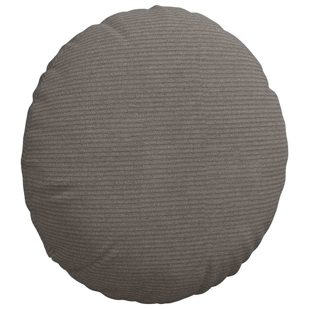 Cuscini per Seduta 2 pcs Grigio chiaro Ø 40 cm Tessuto in Cords