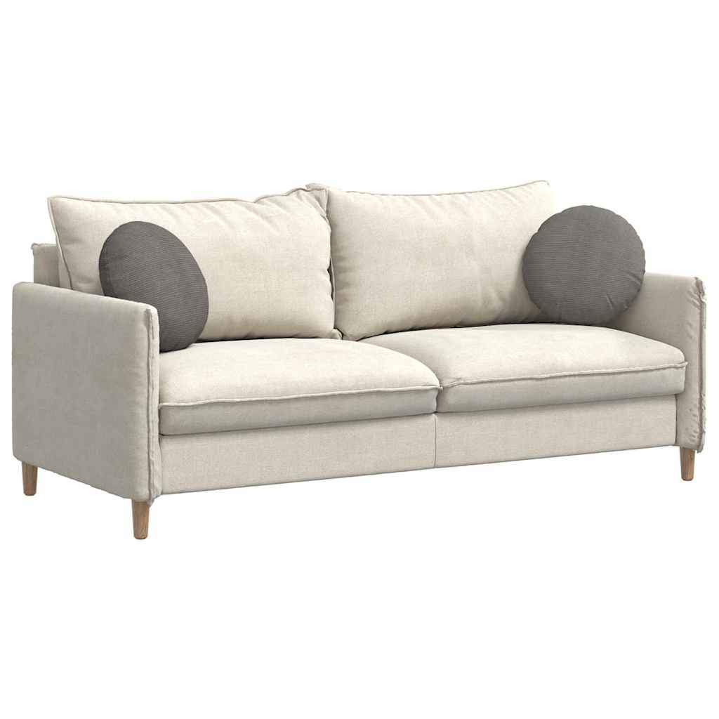 Cuscini per Seduta 2 pcs Grigio chiaro Ø 40 cm Tessuto in Cords
