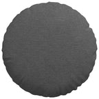 Cuscini per Seduta 2 pcs Grigio scuro Ø 40 cm Tessuto in Cords