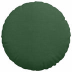 Cuscini per Seduta 2 pcs Verde Scuro Ø 40 cm Tessuto in Cords