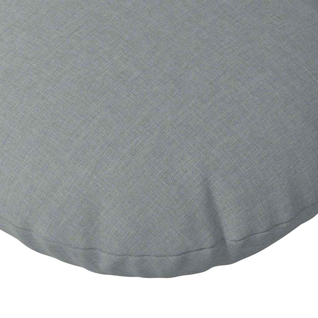 Cuscini per Seduta 2 pcs Grigio chiaro Ø50 x 19 cm Tessuto