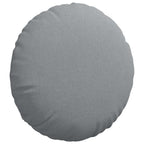 Cuscini per Seduta 2 pcs Grigio chiaro Ø50 x 19 cm Tessuto