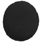 Cuscini per Seduta 2 pcs Nero Ø50 x 19 cm Tessuto