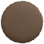 Cuscini per Seduta 2 pcs Marrone Ø50 x 19 cm Tessuto