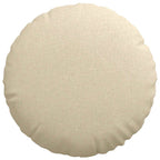 Cuscini per Seduta 2 pcs Crema Ø50 x 19 cm Tessuto