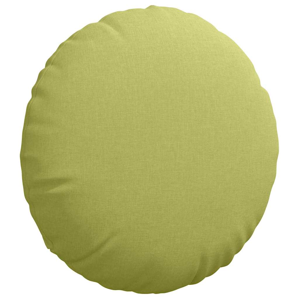 Cuscini per Seduta 2 pcs Verde chiaro Ø50 x 19 cm Tessuto
