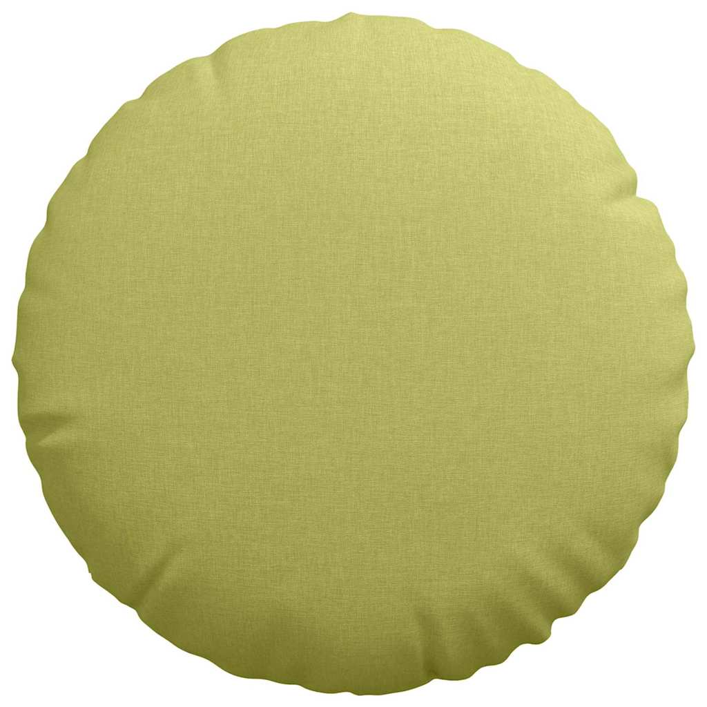 Cuscini per Seduta 2 pcs Verde chiaro Ø50 x 19 cm Tessuto