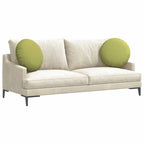 Cuscini per Seduta 2 pcs Verde chiaro Ø50 x 19 cm Tessuto
