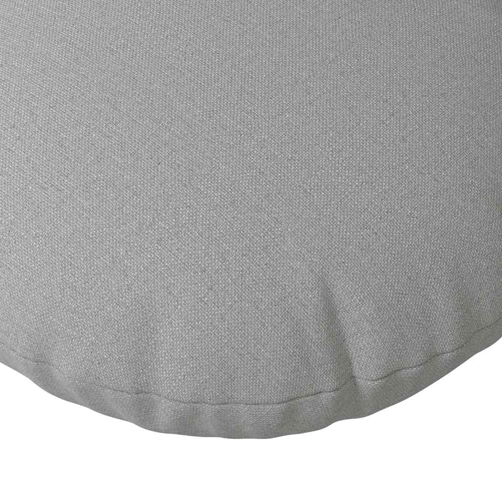 Cuscini per Seduta 2 pcs Grigio Nuvola Ø50 x 19 cm Tessuto