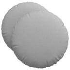 Cuscini per Seduta 2 pcs Grigio Nuvola Ø50 x 19 cm Tessuto