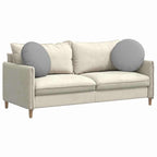 Cuscini per Seduta 2 pcs Grigio Nuvola Ø50 x 19 cm Tessuto