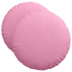 Cuscini per Seduta 2 pcs Rosa Ø50 x 19 cm Tessuto