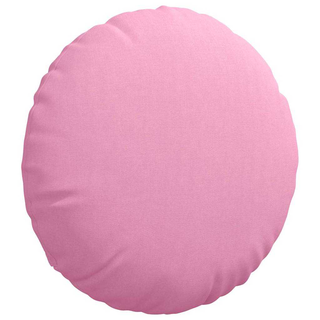 Cuscini per Seduta 2 pcs Rosa Ø50 x 19 cm Tessuto