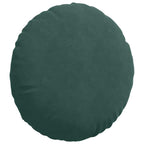 Cuscini per Seduta 2 pcs Verde Scuro Ø50 x 19 cm Velluto