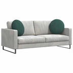 Cuscini per Seduta 2 pcs Verde Scuro Ø50 x 19 cm Velluto