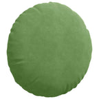 Cuscini per Seduta 2 pcs Verde chiaro Ø50 x 19 cm Velluto