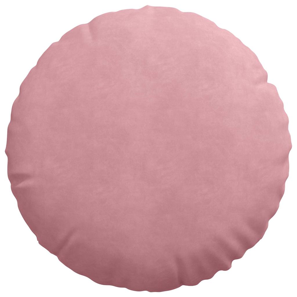 Cuscini per Seduta 2 pcs Rosa Ø50 x 19 cm Velluto