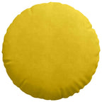 Cuscini per Seduta 2 pcs Giallo Ø50 x 19 cm Velluto