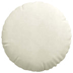 Cuscini per Seduta 2 pcs Crema Ø50 x 19 cm Velluto