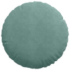Cuscini per Seduta 2 pcs Verde Mare Ø50 x 19 cm Velluto