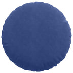 Cuscini per Seduta 2 pcs Blu Polizia Ø50 x 19 cm Velluto