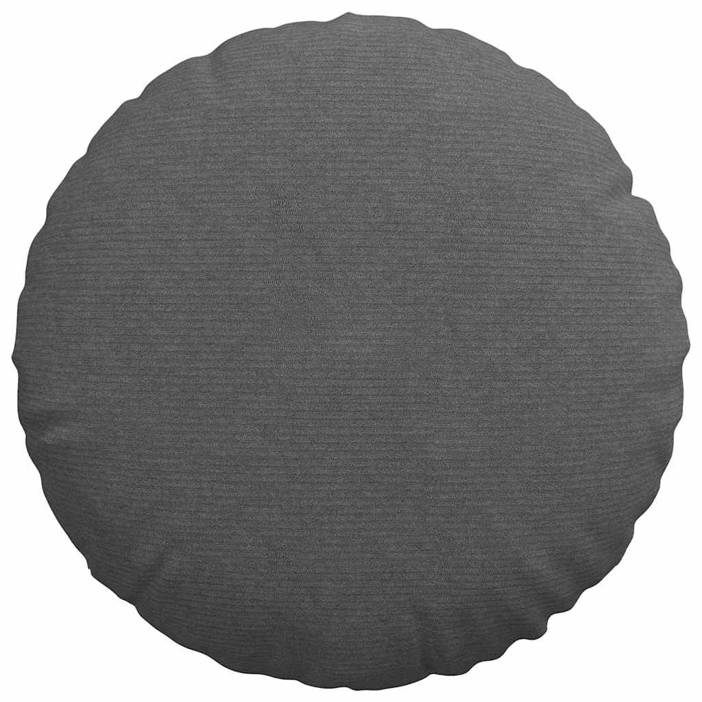 Cuscini per Seduta 2 pcs Grigio scuro Ø50 x 19 cm