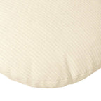 Cuscini per Seduta 2 pcs Crema Ø50 x 19 cm Tessuto in Cords
