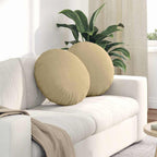 Cuscini per Seduta 2 pcs Grigio Verde Ø50 x 19 cm