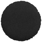 Cuscini per Seduta 2 pcs Nero Ø60 x 21 cm Tessuto