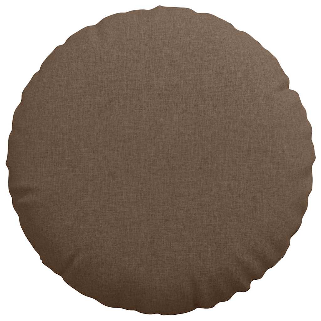 Cuscini per Seduta 2 pcs Marrone Ø60 x 21 cm Tessuto