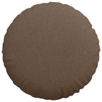 Cuscini per Seduta 2 pcs Marrone Ø60 x 21 cm Tessuto