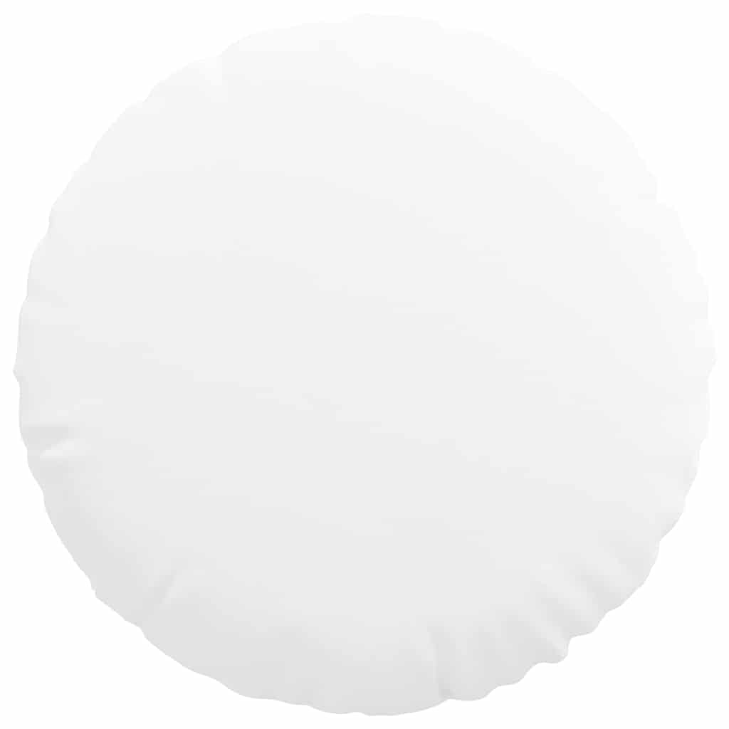 Cuscini per Seduta 2 pcs Bianco Ø60 x 21 cm Tessuto