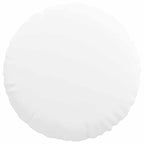 Cuscini per Seduta 2 pcs Bianco Ø60 x 21 cm Tessuto