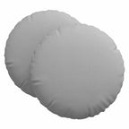 Cuscini per Seduta 2 pcs Grigio Nuvola Ø60 x 21 cm Tessuto