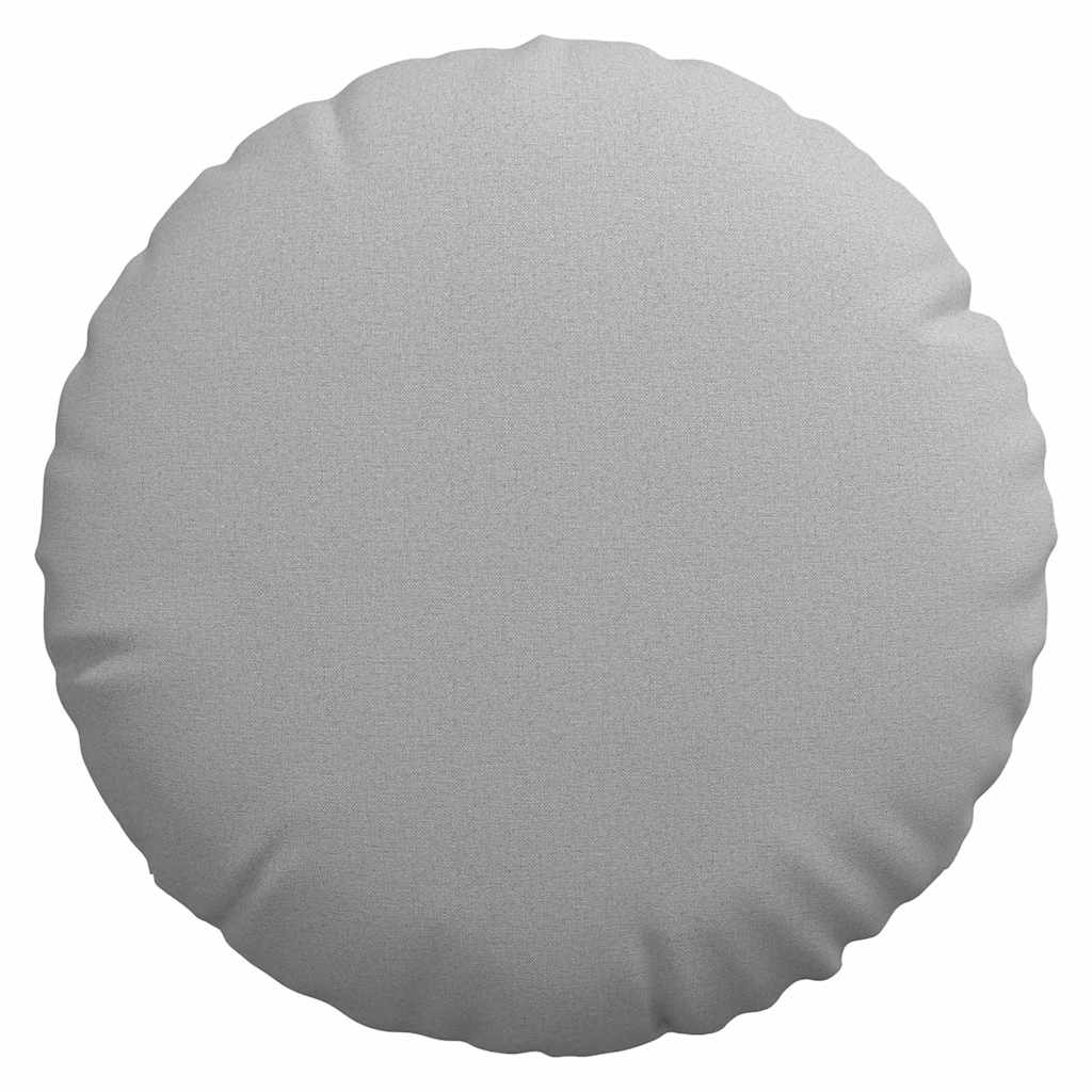Cuscini per Seduta 2 pcs Grigio Nuvola Ø60 x 21 cm Tessuto