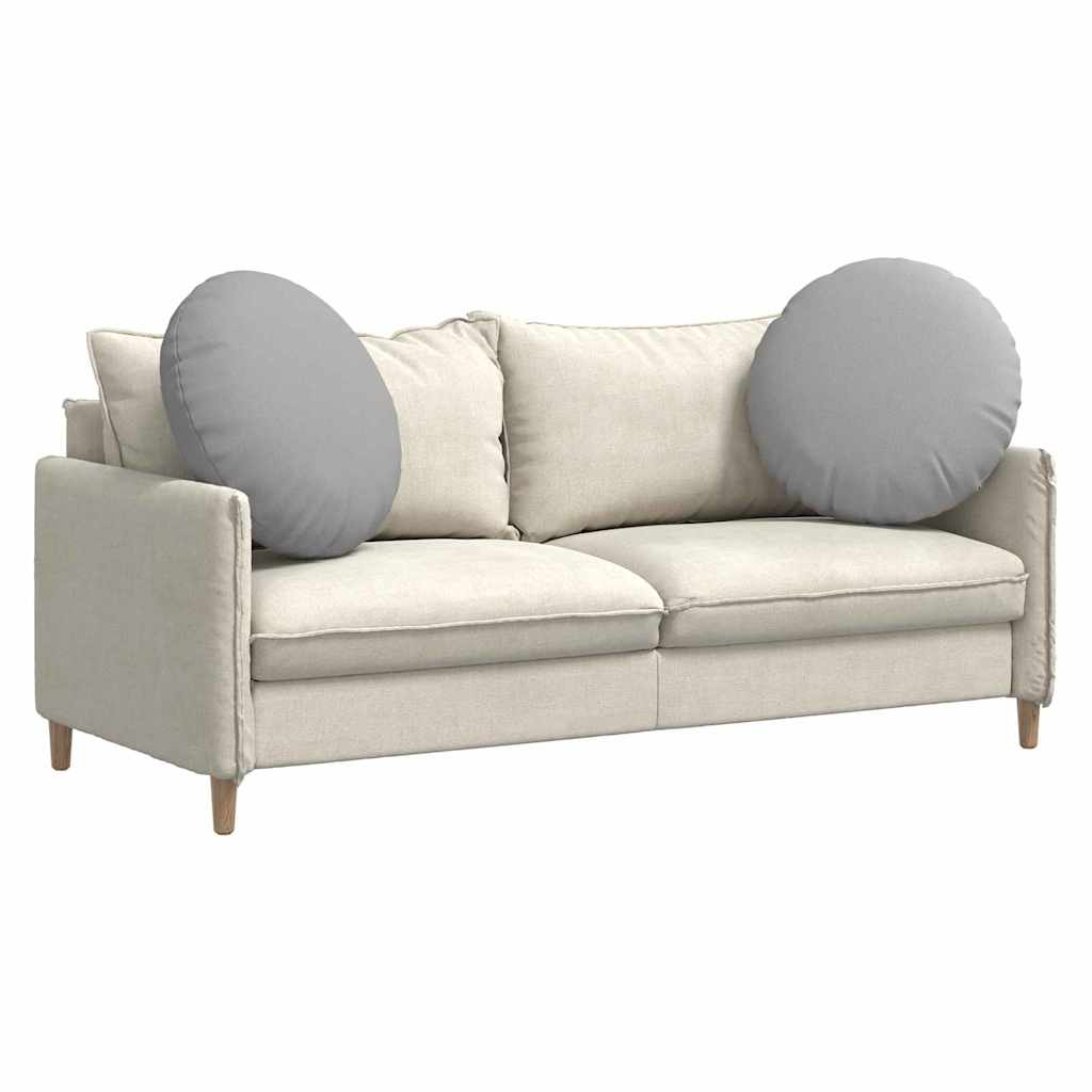 Cuscini per Seduta 2 pcs Grigio Nuvola Ø60 x 21 cm Tessuto