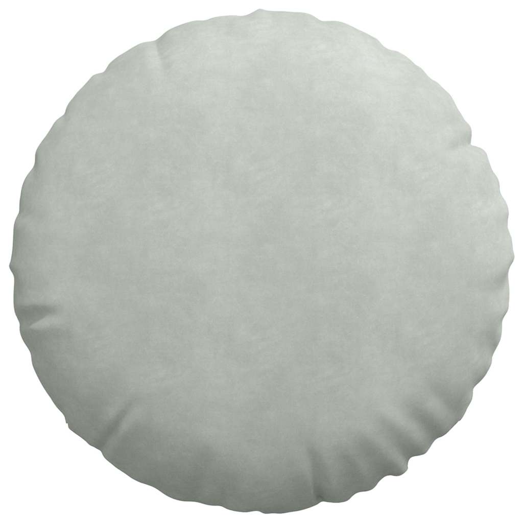 Cuscini per Seduta 2 pcs Grigio chiaro Ø60 x 21 cm Velluto