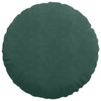Cuscini per Seduta 2 pcs Verde Scuro Ø60 x 21 cm Velluto