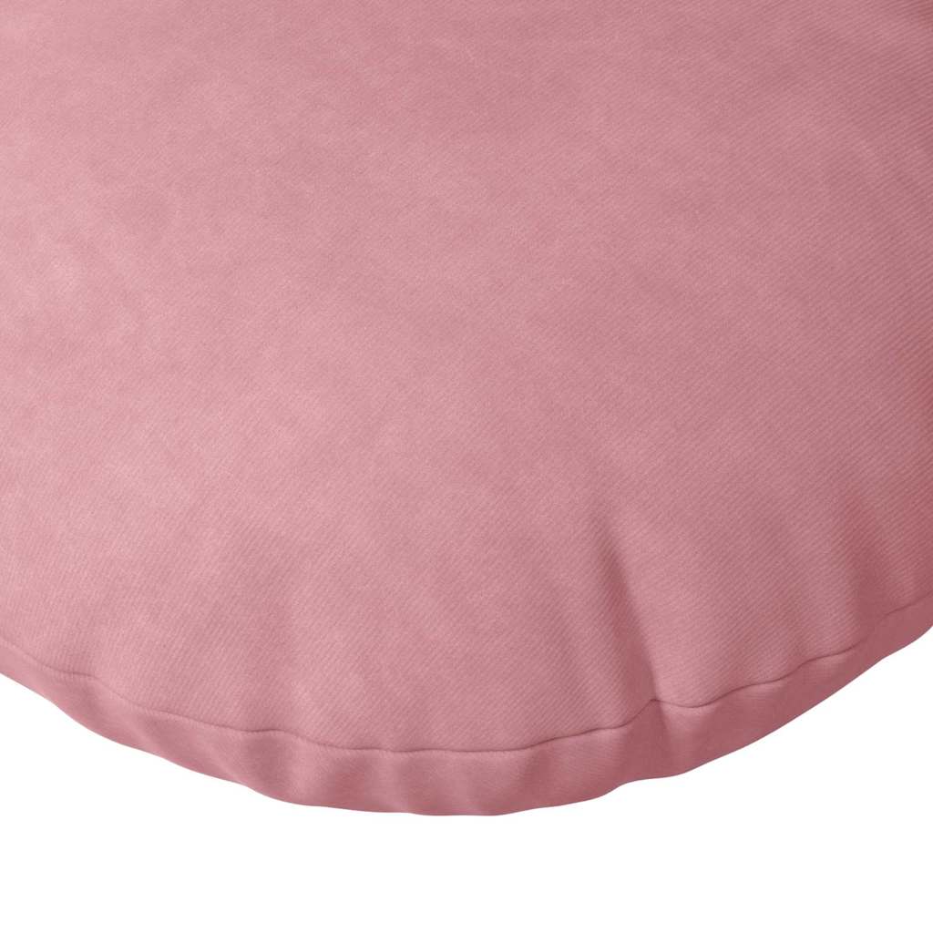 Cuscini per Seduta 2 pcs Rosa Ø60 x 21 cm Velluto