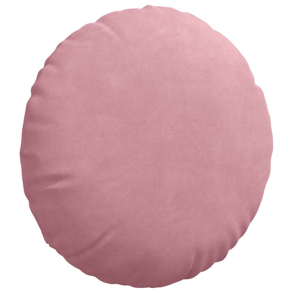 Cuscini per Seduta 2 pcs Rosa Ø60 x 21 cm Velluto