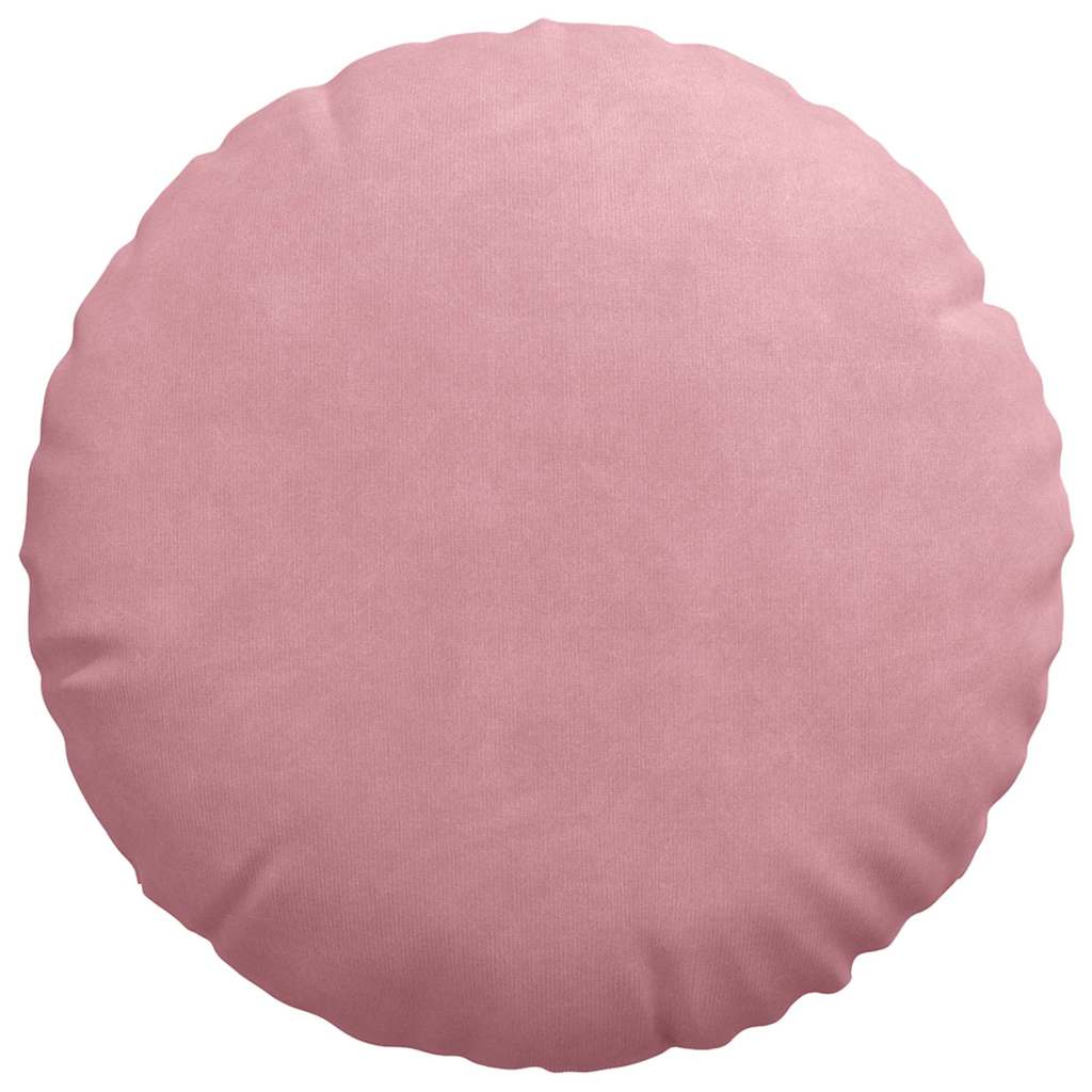Cuscini per Seduta 2 pcs Rosa Ø60 x 21 cm Velluto
