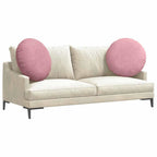 Cuscini per Seduta 2 pcs Rosa Ø60 x 21 cm Velluto