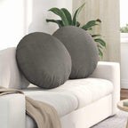 Cuscini per Seduta 2 pcs Grigio chiaro Ø60 x 21 cm