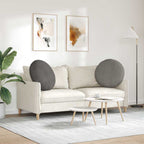 Cuscini per Seduta 2 pcs Grigio chiaro Ø60 x 21 cm