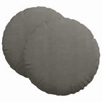 Cuscini per Seduta 2 pcs Grigio chiaro Ø60 x 21 cm