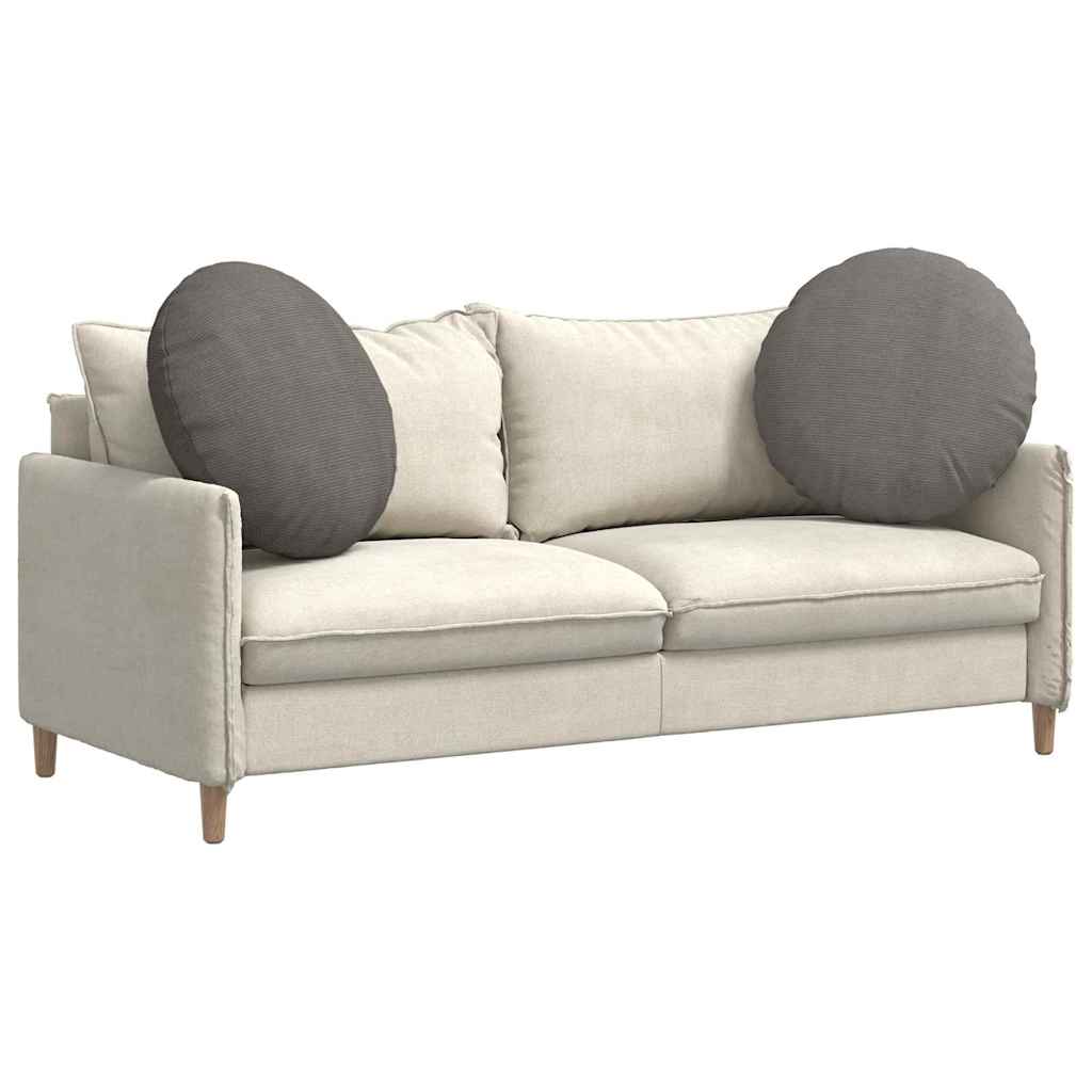 Cuscini per Seduta 2 pcs Grigio chiaro Ø60 x 21 cm
